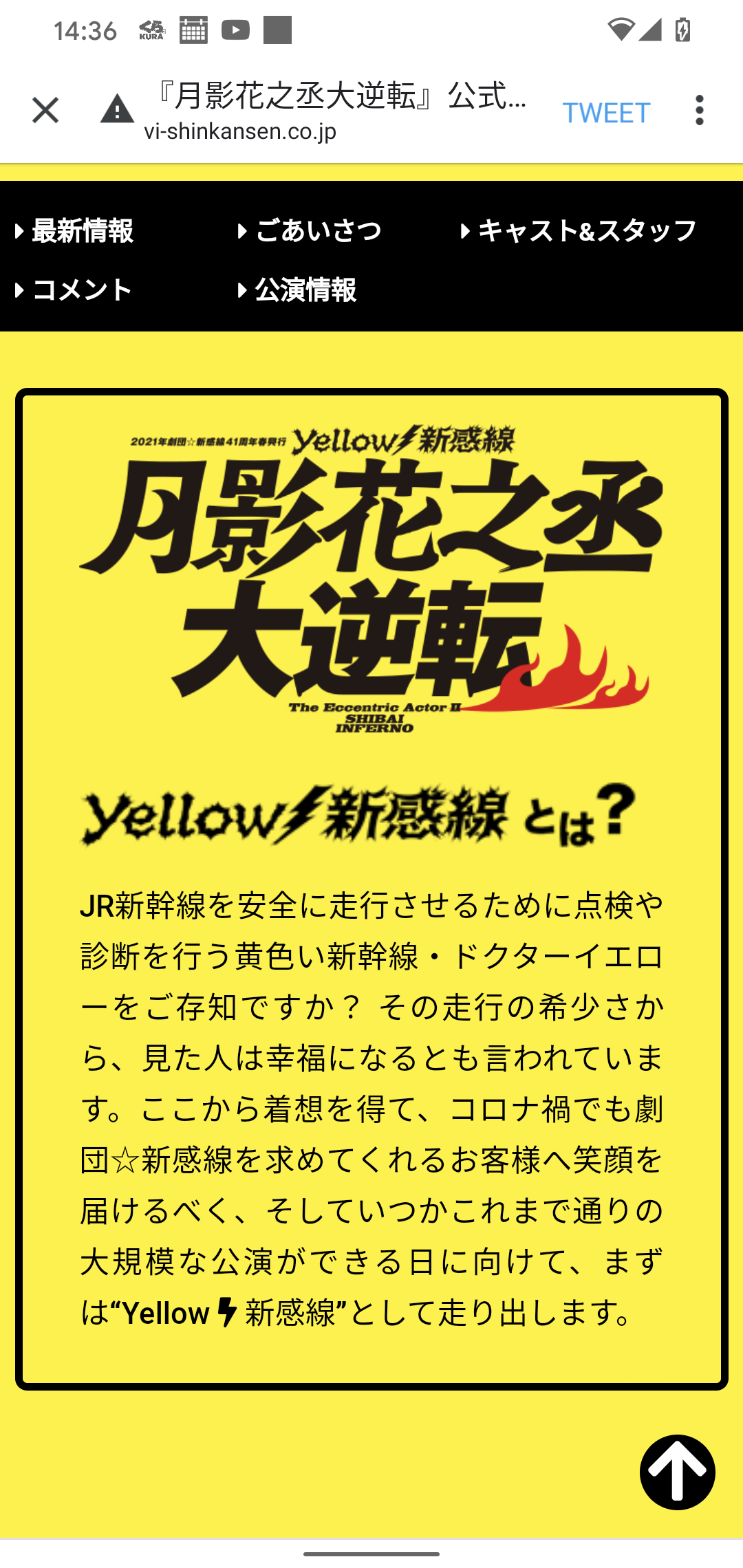 ついに劇団 新感線始動 昼というより夜