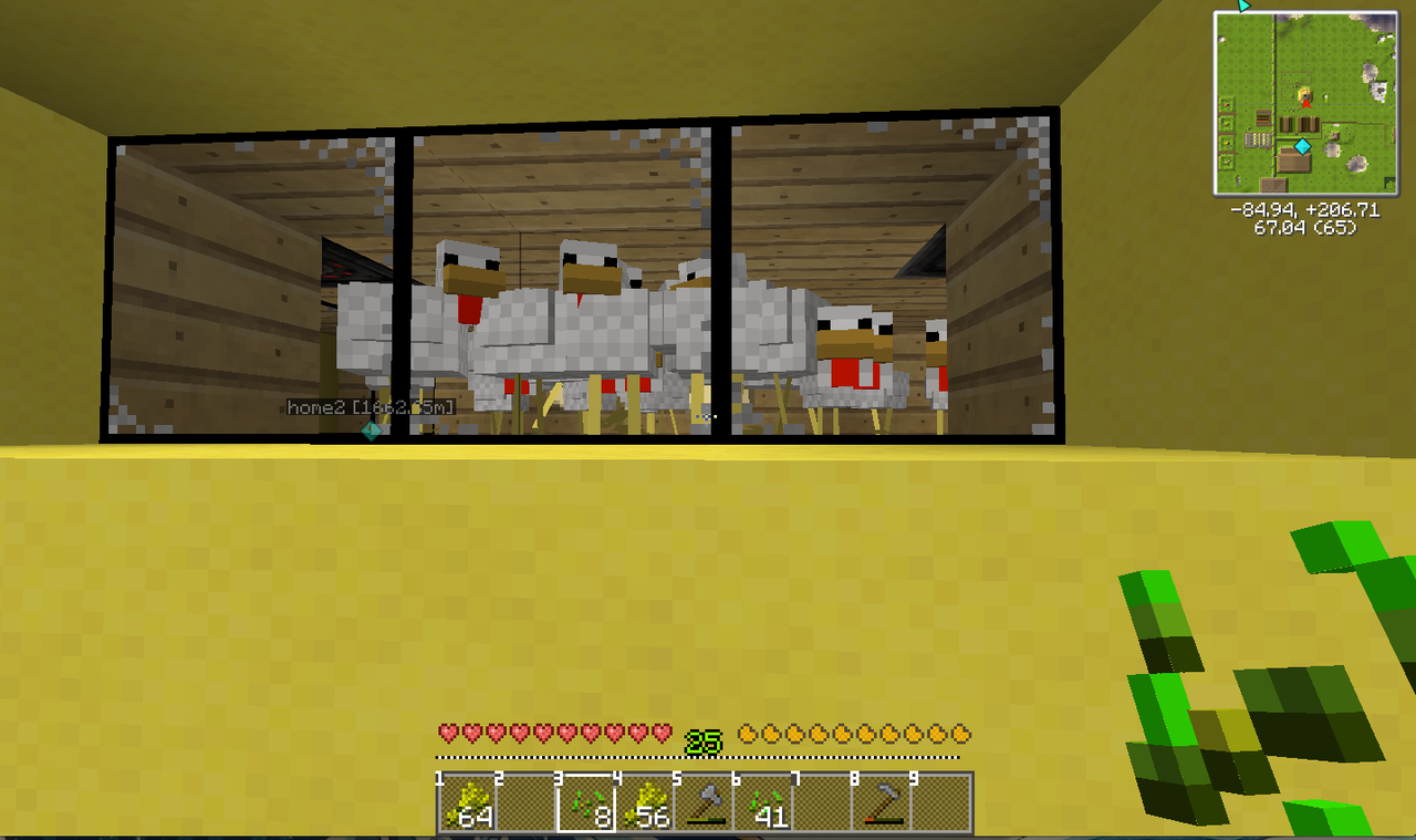 Minecraft 19日目 鶏肉製造機を作る クウネル