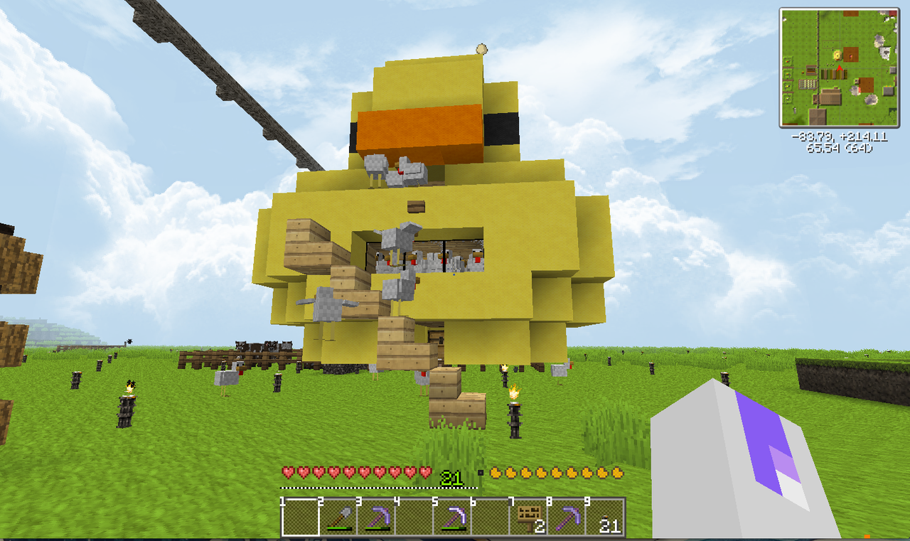 Minecraft 19日目 鶏肉製造機を作る クウネル
