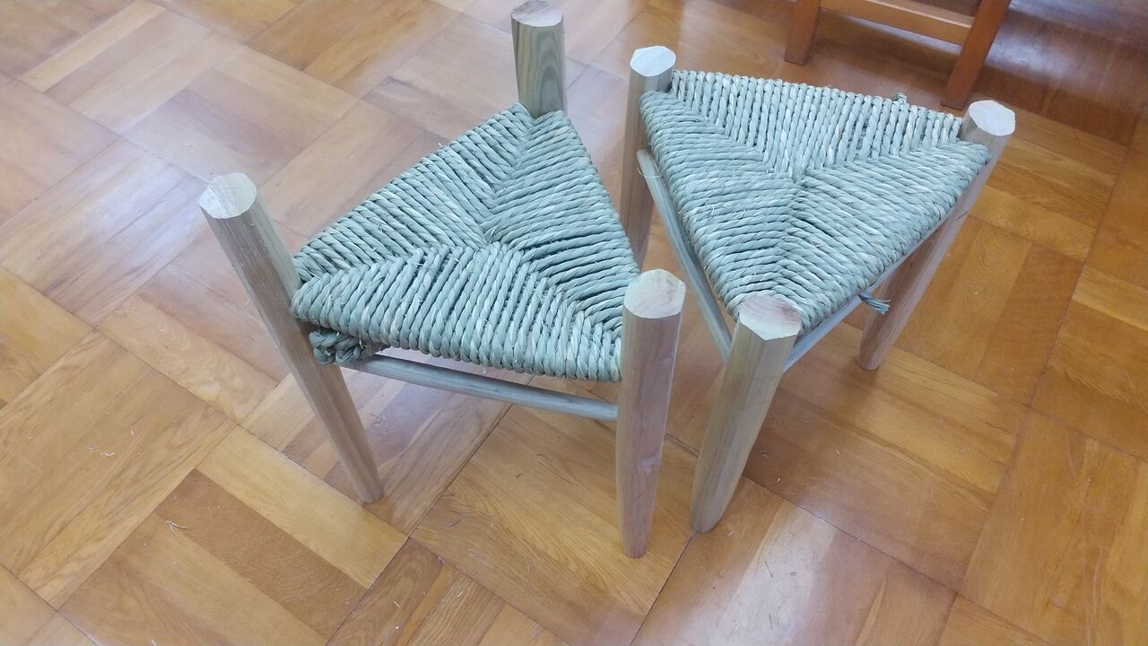三角スツール作りました 2023.7.24 : 山添村 神野山 木工館 (ｺｳﾉﾔﾏ