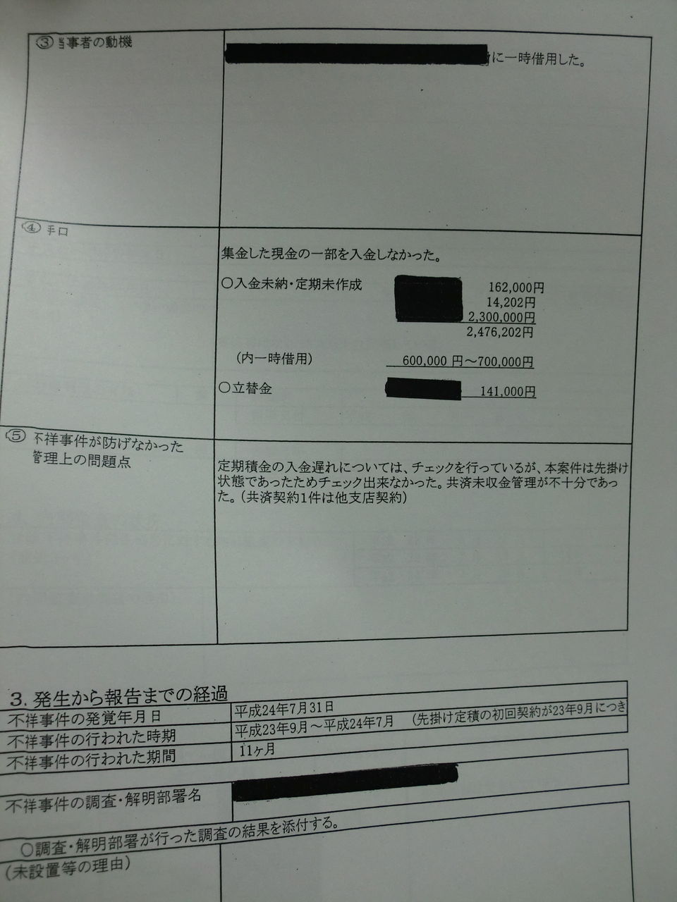 その2 某jaは約250万円の横領でござる 三重県よろずや