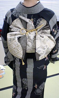 帯結び例 鶴文庫 神戸市内出張着付 きもの教室 栗田京子きもの教室