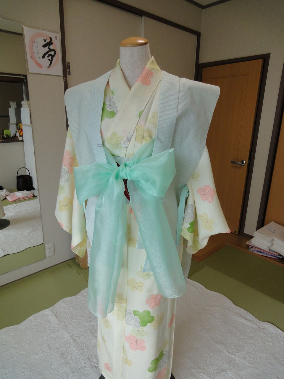 平安時代風衣装 二作目 南京玉すだれパフォーマー 神戸市内出張着付 きもの教室 栗田京子きもの教室