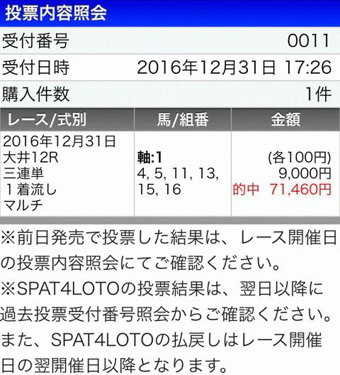 大井１２Ｒ１番人気からのアレンジ馬券