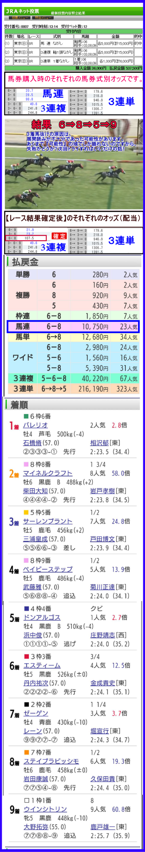 確勝テスト結果