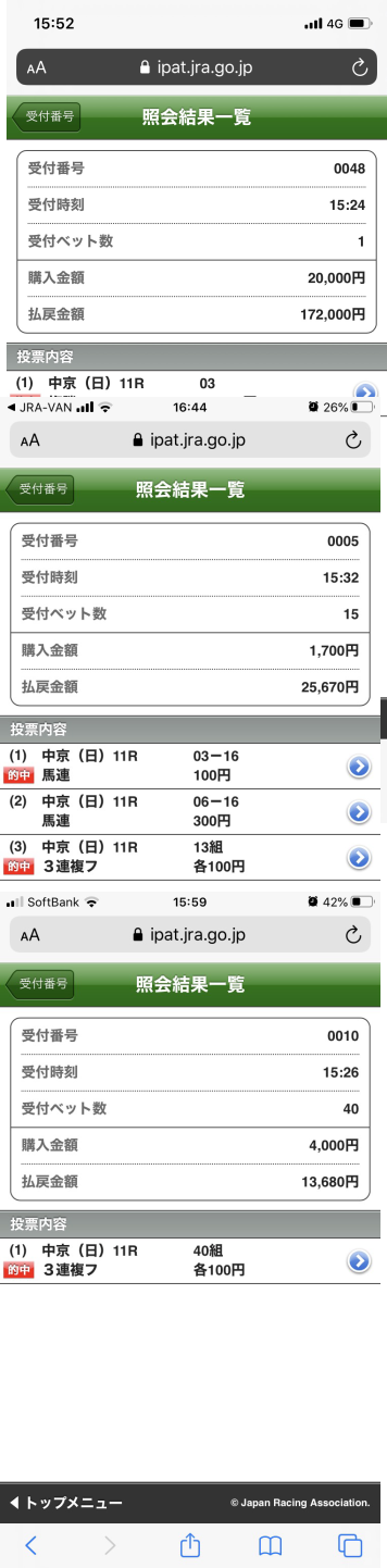 第34回セントウルSその他馬券