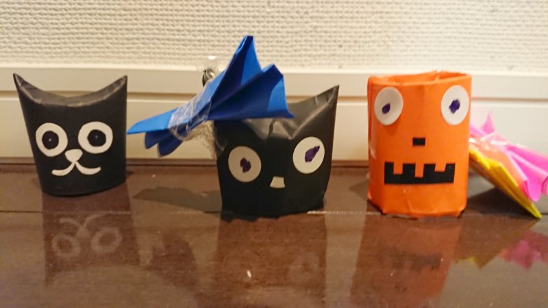 幼稚園で作ってきたハロウィン オブジェがなかなか面白い おかあさん つくって