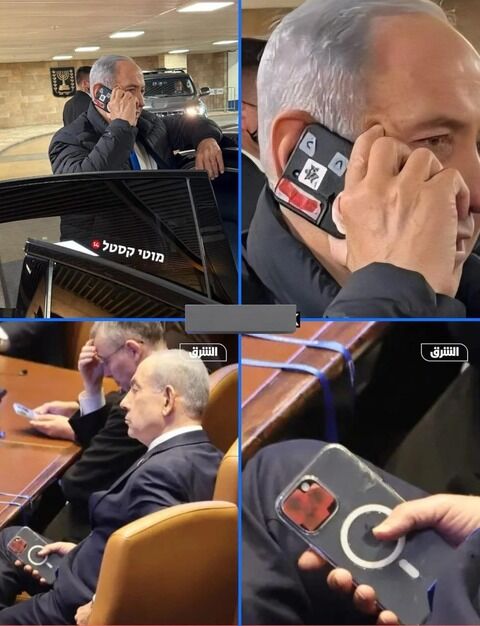 【画像】イスラエルのネタニヤフ首相、スマホのハッキングを極端に恐れる