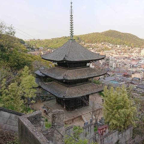 千光寺三重塔天寧寺尾道下り降り歩き