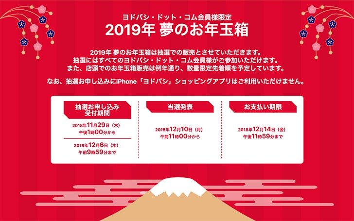 19年 1月1日発売予定 ヨドバシカメラ 福袋 転売ヤーの日記 19年 1月1日発売予定 ヨドバシカメラ 福袋 転売ヤーの日記