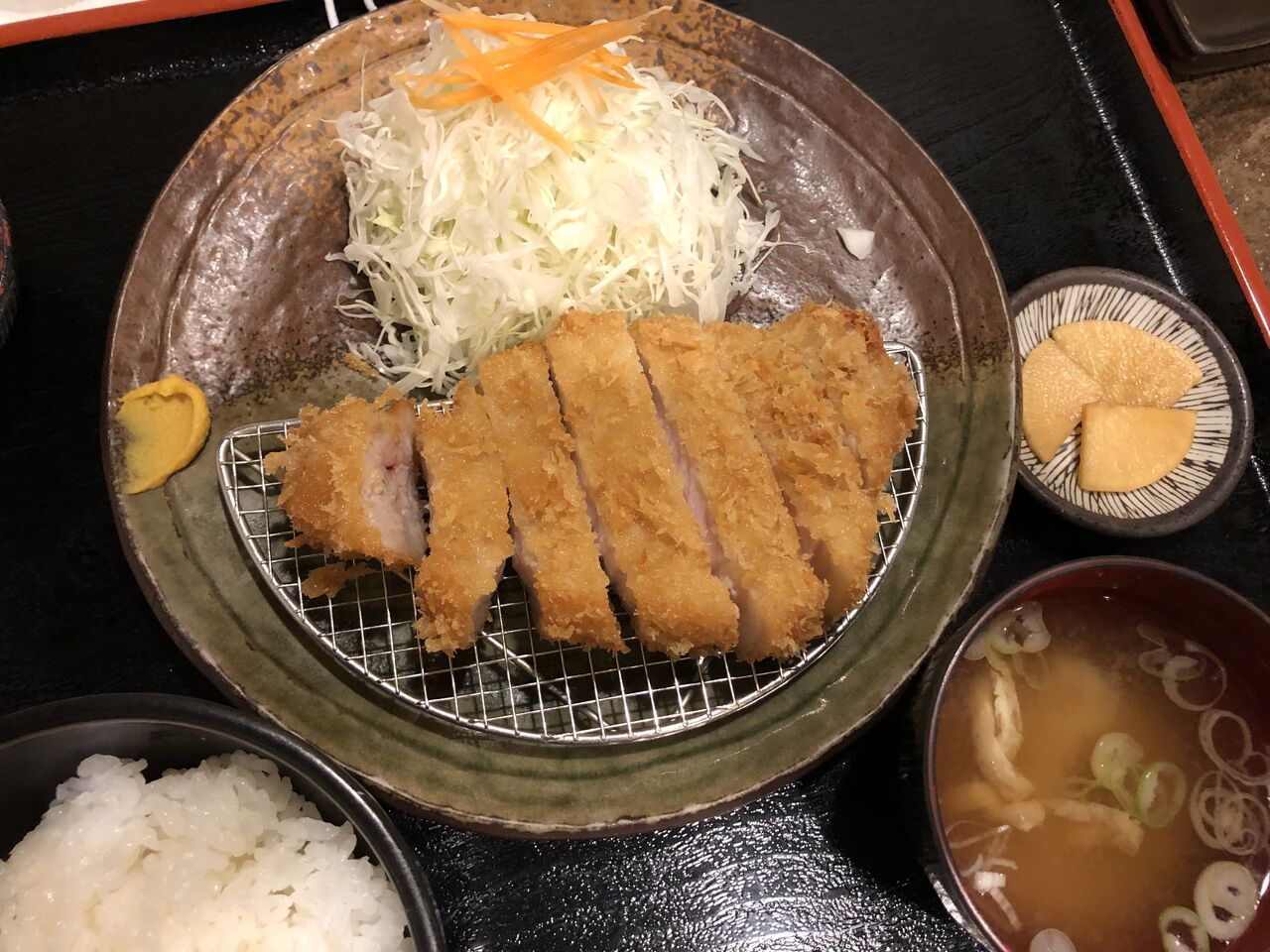 とんかつ勝亭のロースカツ定食 富山のミカエル日記