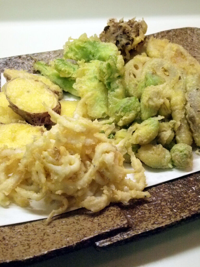 白魚の天ぷらとおめん Mikageマダムの夕食レシピ