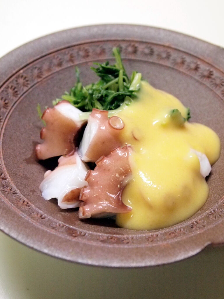 蛸と水菜の辛子酢味噌 Mikageマダムの夕食レシピ