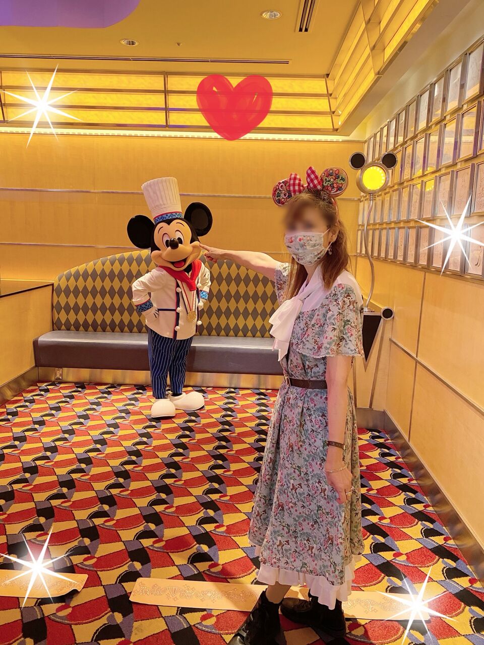 シェフミッキーのほっぺ つっつきグリ 笑 ダッフィー大好き 美影のひとりごと