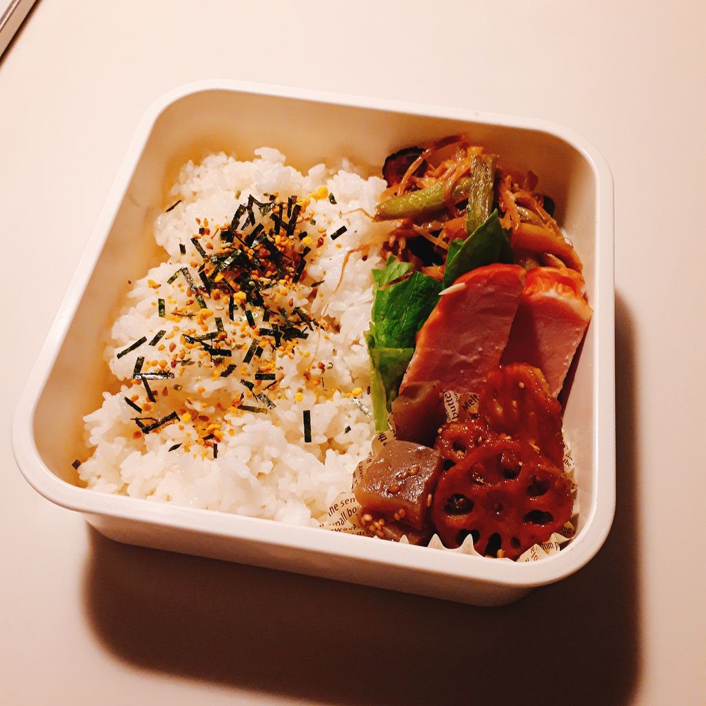 作り置きと取り置きおかず詰めただけのお弁当 コハコの二人暮らし日記 美味しく 丁寧に シンプルに