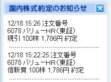 バリュー買い1786