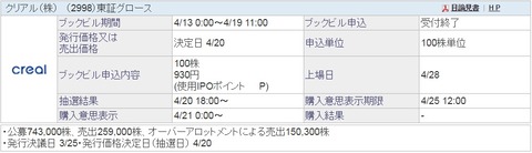 クリアルIPO