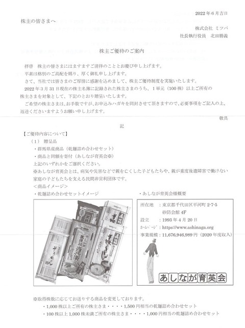 ミツバ1