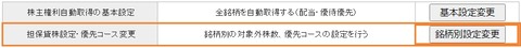 担保貸株設定