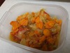 玉ねぎと人参の蒸し煮