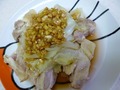 蒸し焼き鶏の香味ダレ