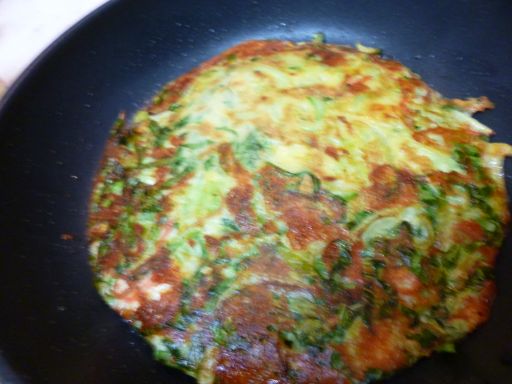 チンゲン菜とカニカマのチーズチヂミ 美と食欲の狭間で チンゲン菜とカニカマのチーズチヂミ 美と食欲の狭間で