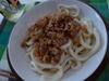 肉みそジャージャー麺風?
