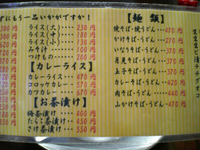 宇宙軒食堂 金沢市 ランカの日記 食物編