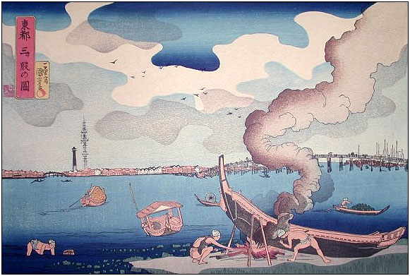 江戸時代に東京スカイツリーの建設が予言されていた 浮世絵に描かれるスカイツリー 三毛猫 Blog 江戸時代に東京スカイツリーの建設が予言されていた 浮世絵に描かれるスカイツリー 三毛猫 Blog