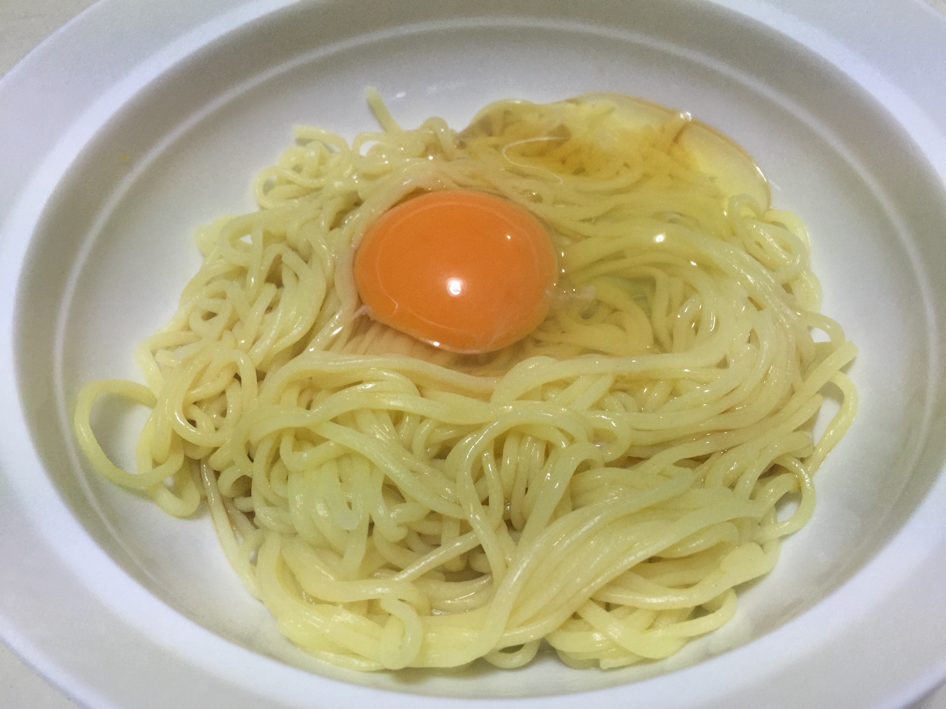 やきそば麺の釜玉風ポン酢まぜそば まいくの１ツイートレシピ