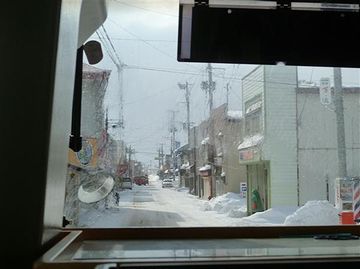 代行バスの車窓風景