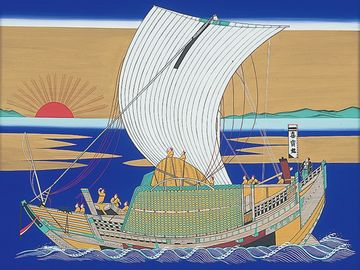 海路で運ばれてる間に