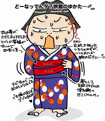旅館で浴衣着るくらい