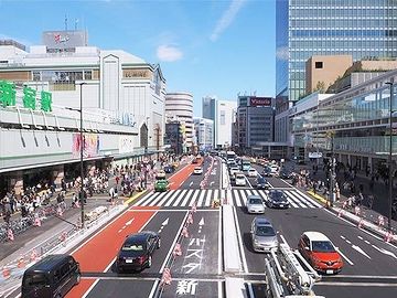 目の前に、どーんと建物