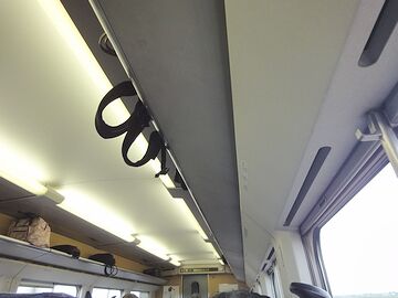なぜか突然、新幹線の天井