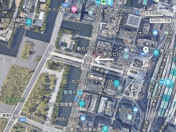 「和田倉門守衛所跡」の前地図