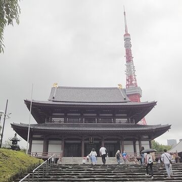 増上寺と東京タワー