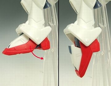 ガンダムくんの足です(『HCM-Pro 55-00 ウイングガンダム』/バンダイ)