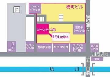 川反・ソープランド街地図