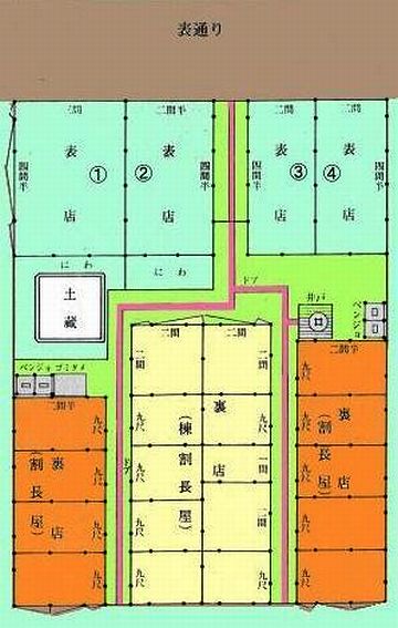 あとは、その細長い区画を、細かく割っていくわけです