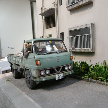 『ちり紙交換車』香川県の模型愛好家グループ「高松ニッパーズ」作品展より