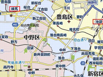 練馬から池袋までは、そこそこ距離がありました