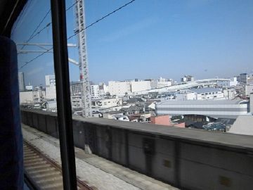 『Maxとき』2階車窓より。赤羽付近。