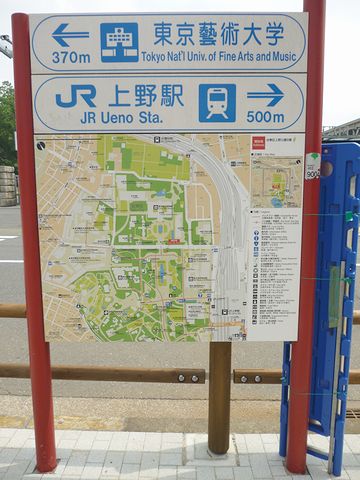 上野付近の案内図