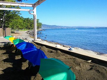 砂湯前の別府湾