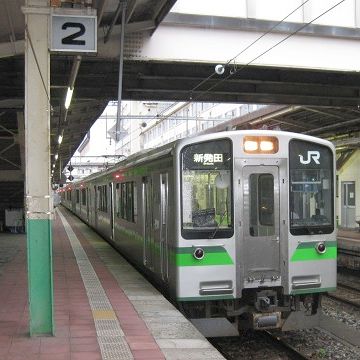 JRの新潟駅発、秋田方面行き始発は、白新線の6:08分