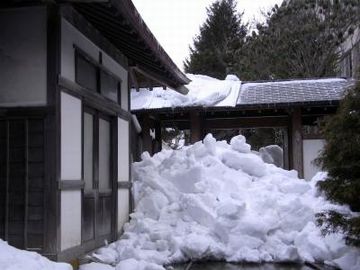 どうします、この屋根に雪が積もったら？