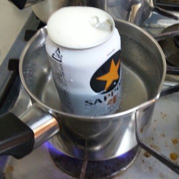 ビールに燗付けてどうすんのよ