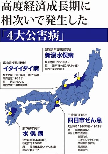 水俣病は、メチル水銀が原因