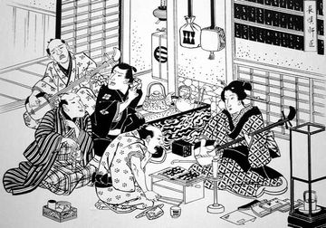 左の男たちは、順番待ちでしょうか?